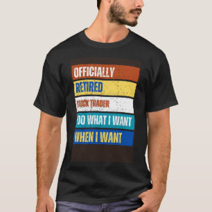 Camiseta Estreita do mercado de ações aposentadoria aposent