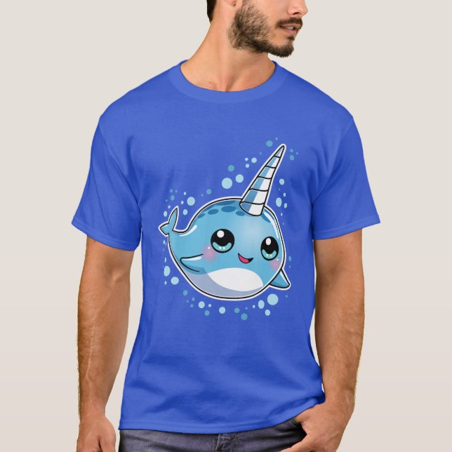Camiseta Estreita Unicórnio Do Mar T Raparigas Miúdas Dão (Frente)