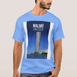 Camiseta Estreito de Oresund Suecia de Malmo escandinavo