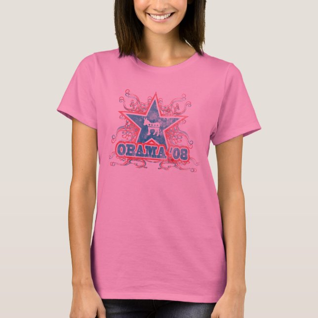 Camiseta Estrela '08 de Obama (Frente)