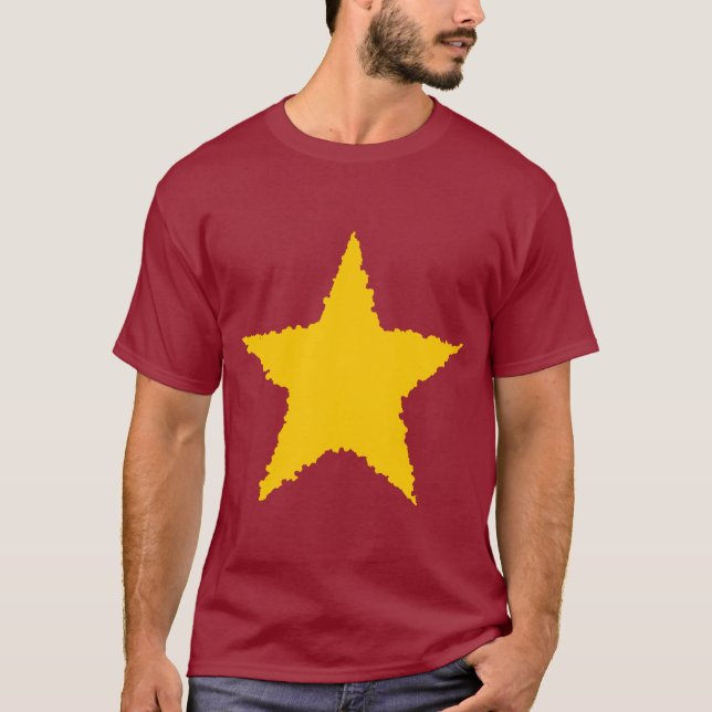 Camiseta Estrela amarela legal (Frente)