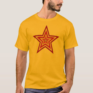 Camiseta Estrela amarela vermelha