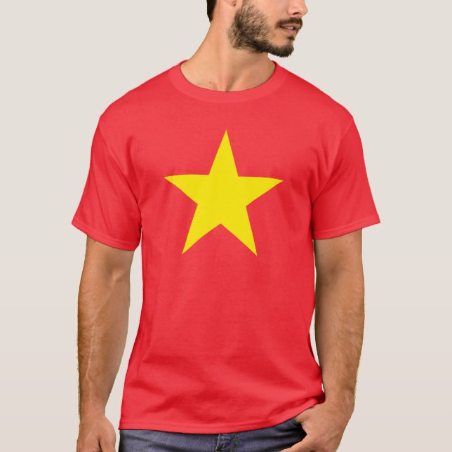 Camiseta Estrela Amarela / Vietnã - Camisa-Tee Patriótica (Frente)