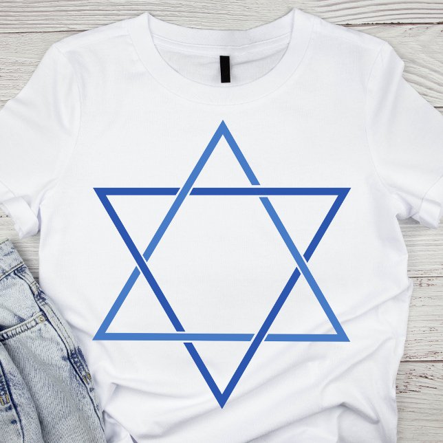 Camiseta Estrela Azul Elegante de David (Criador carregado)