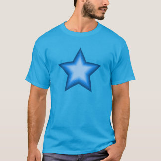 Camiseta Estrela Azul Expressiva Cinco Pontas - Sete Níveis