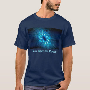 Camiseta Estrela azul gravada