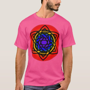 Camiseta Estrela Celta do Arco-Íris Interlacada