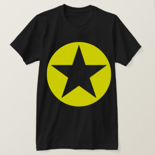 Camiseta Estrela circundada - amarelo