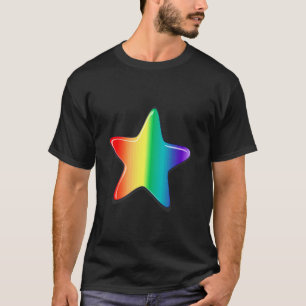 Camiseta Estrela Colorida Fofa
