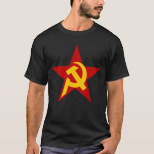 Camiseta Estrela comunista de DHKC no preto