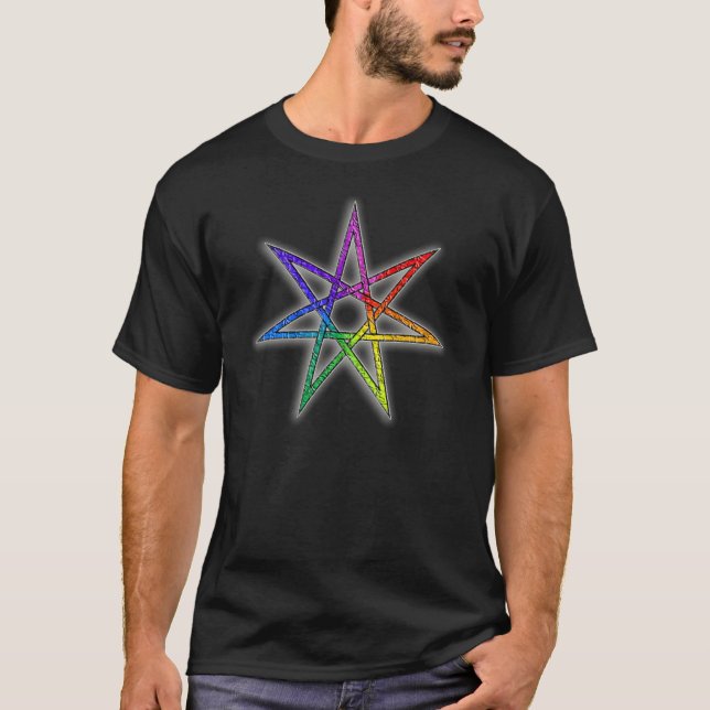 Camiseta Estrela da fada do orgulho gay (Frente)