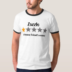 Camiseta Estrela da revisão uma do amigo de Zazzle