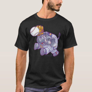 Camiseta Estrela de Baseball Elefante
