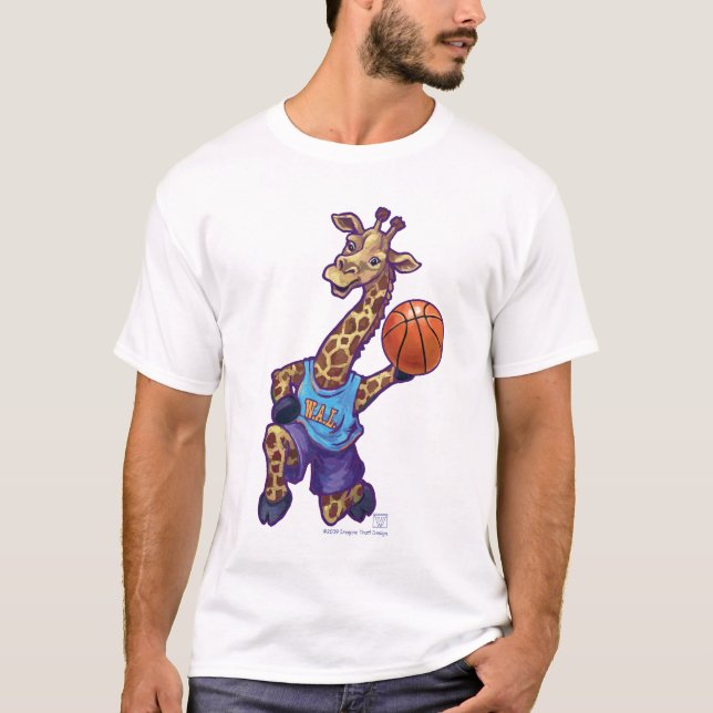 Camiseta Estrela de Basquete Engraçado (Frente)