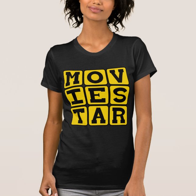 Camiseta Estrela de Cinema, Ator Popular (Frente)