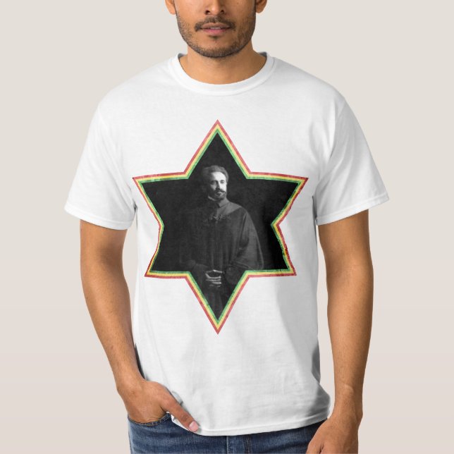 Camiseta Estrela de David de Haile Selassie (Frente)