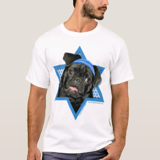 Camiseta Estrela de David de Hanukkah - Pug - Ruffy