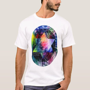 Camiseta Estrela de David do arco-íris