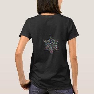 Camiseta Estrela de David feita com Gemstones em Todas as C