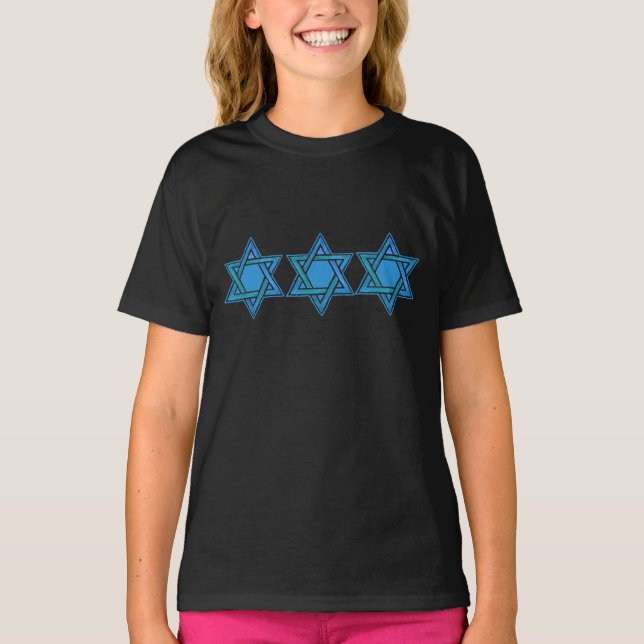 Camiseta Estrela de David Ladies T-shirt (Frente)
