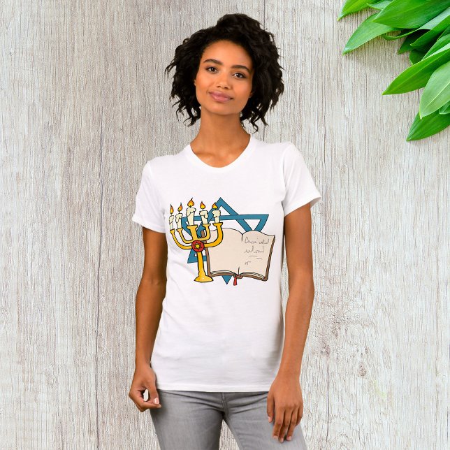 Camiseta Estrela de David Womens T-Shirt (Criador carregado)