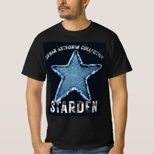 Camiseta Estrela de Denim Patch Urban Astronomy Collective