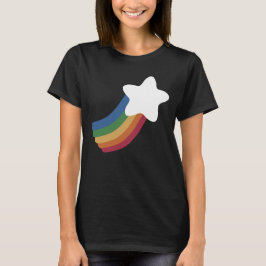 Camiseta Estrela de Fotografar Arco-Íris