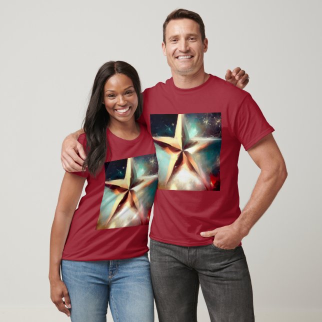 Camiseta Estrela de Natal 2 (Unissex)