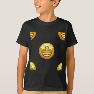 Camiseta estrela de olhos emoji