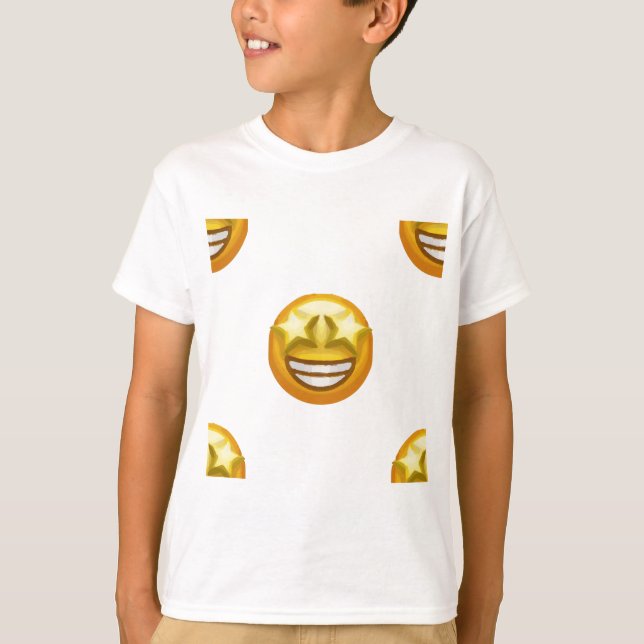 Camiseta estrela de olhos emoji (Frente)