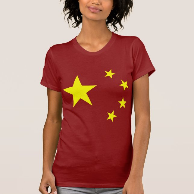 Camiseta Estrela de Sinalizador da China (Frente)