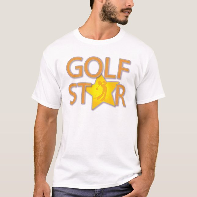 Camiseta Estrela do golfe (Frente)
