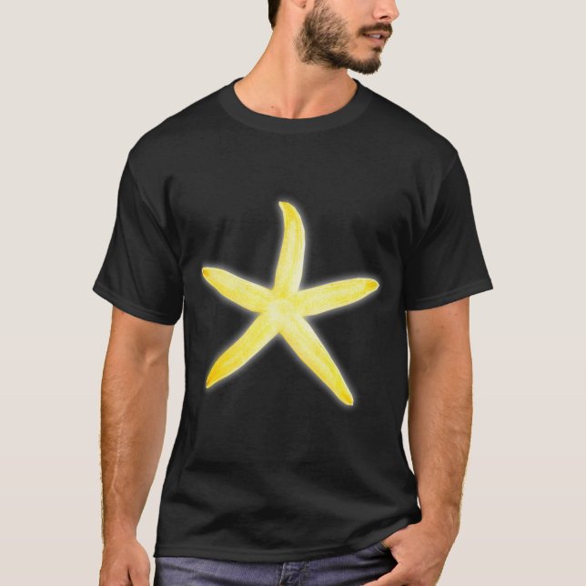 Camiseta Estrela-do-mar Amarela (Frente)