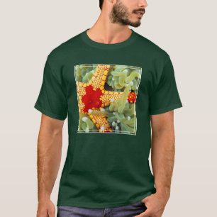 Camiseta Estrela-do-Mar Amarela e Vermelha