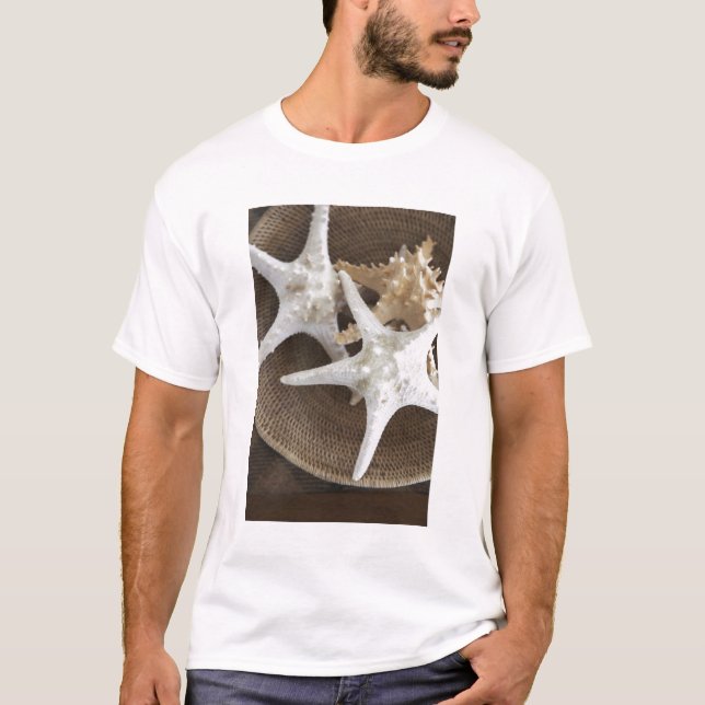 Camiseta Estrela do mar em uma cesta (Frente)