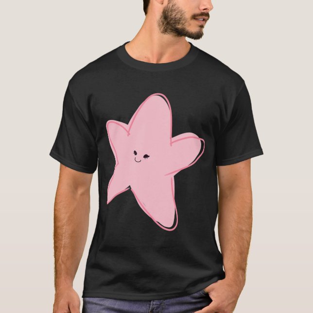 Camiseta Estrela-do-mar fofa (Frente)