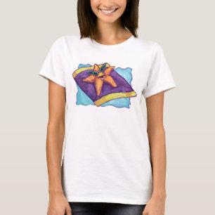 Camiseta Estrela-do-mar tomando sol