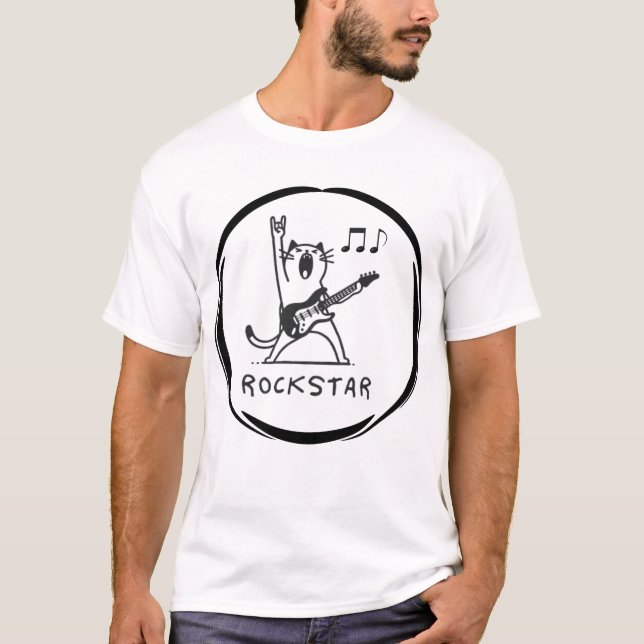 Camiseta Estrela do Rock (Frente)