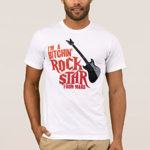 Camiseta Estrela do rock de Marte
