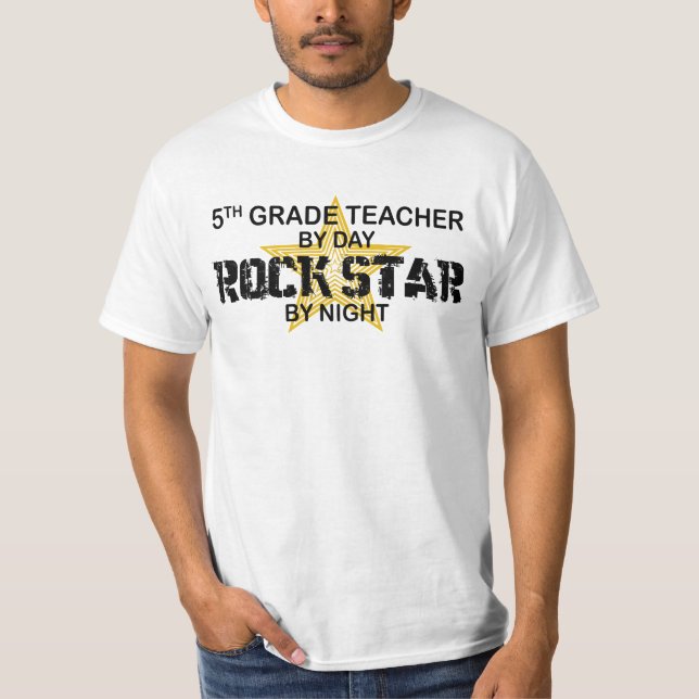 Camiseta Estrela do rock em a noite - 5a categoria (Frente)