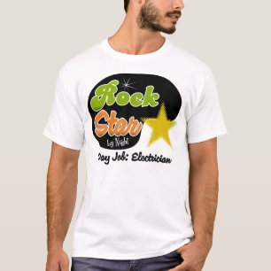 Camiseta Estrela do rock em a noite - eletricista do