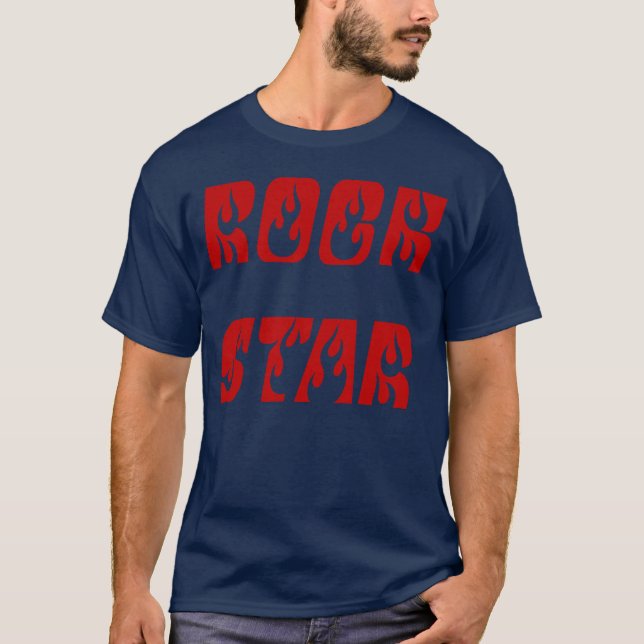Camiseta Estrela do Rock em alta (Frente)
