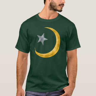 Camiseta Estrela e crescente, t-shirt metálicos