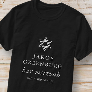 Camiseta Estrela Elegante Moderna Simples do Bar David Mitz
