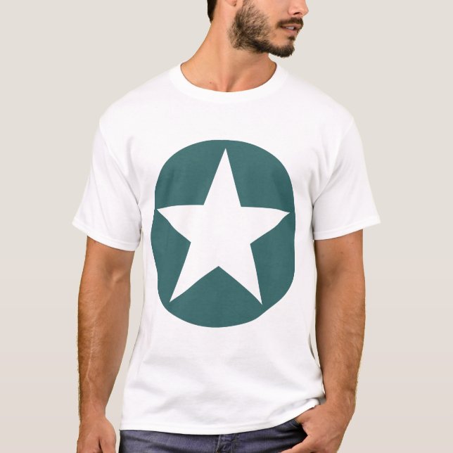 Camiseta Estrela em círculo - Verde (Frente)