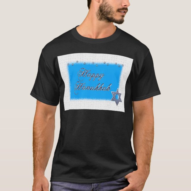 Camiseta estrela feliz de hanukkah (Frente)