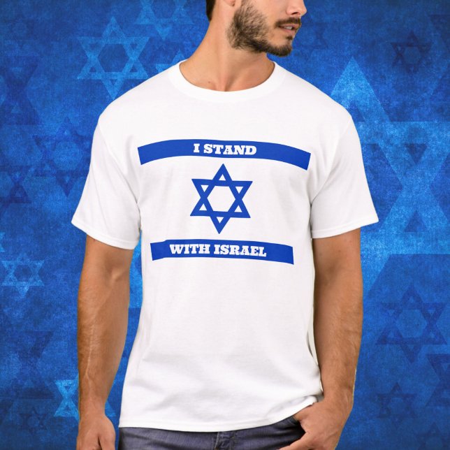 Camiseta Estrela Judaica de David Flag com Israel (Criador carregado)
