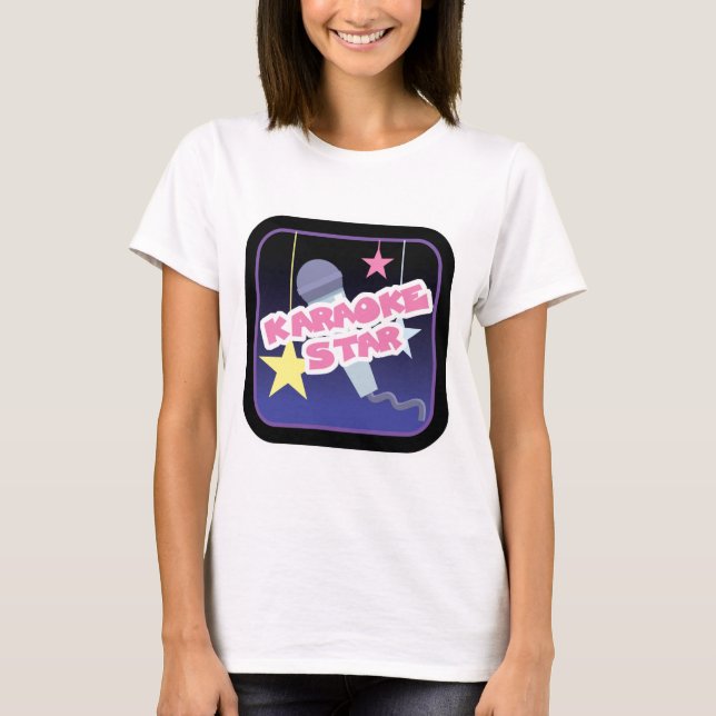 Camiseta estrela karaoke (Frente)