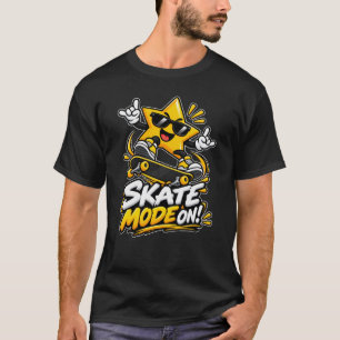 Camiseta Estrela — Modo Skate Ativado