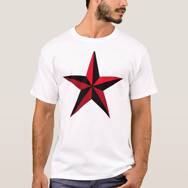 Camiseta Estrela Negra e Vermelha (Frente)